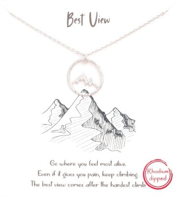 Best View Mountain Necklace