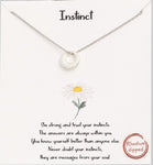 Instinct Circle Pendant Inspiration Necklace