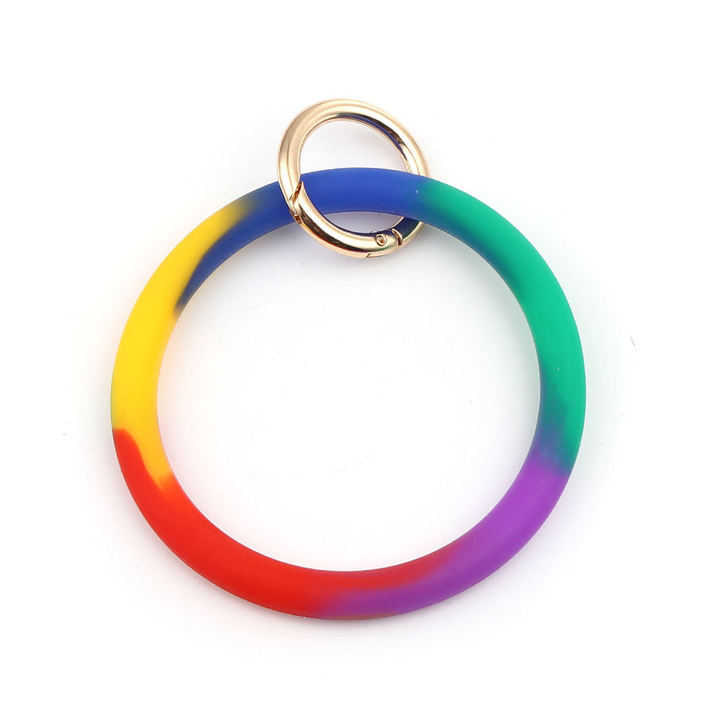 Keep Your Keys Ready - Multicolor Silicone Bracelet Keyring